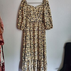 SHEIN Elegant Maxi Dress in Navy